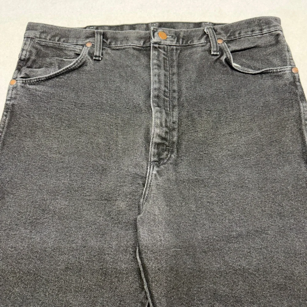 Vintage Wrangler 938BLK Cowboy Cut Jeans‎ Denim Western Faded Black Mens 38x34